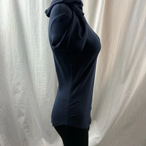 Kit and Ace Navy Crew Neck Cashmere Blend Long Sleeve Top 6 - Picture 7 of 11
